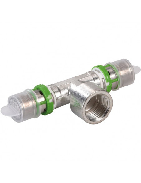 Té égal laiton multicouche à visser 15/21-16 ETA COMAP 7130GW161216