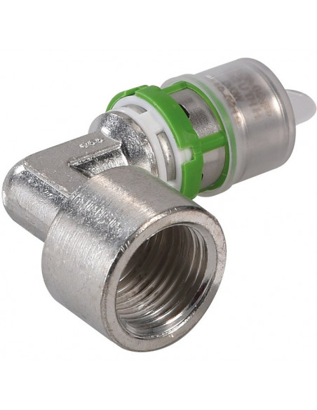 Coude laiton multicouche à visser Femelle VI F15/21-16 ETAME COMAP 7090GW1612