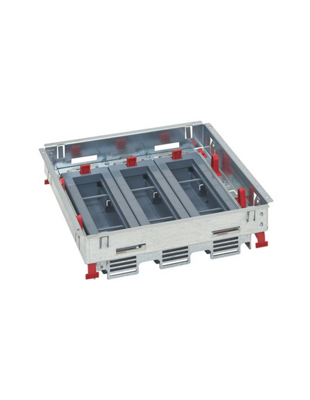Kit support hauteur réglable pour boîte de sol prises en position horizontale 3 paniers de 8 modules LEGRAND 088022