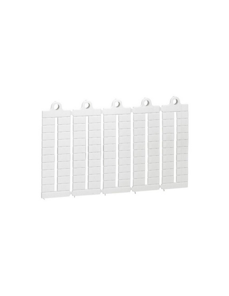 Plaque de 100 repères prédécoupés vierges pour bloc de jonction viking 3 pas 6mm LEGRAND 039501