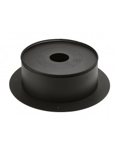 Accessoire de raccordement spécial bois cache conduit coulissant noir D.125 à 250mm TOLERIE EMAILLERIE NANTAISE 129550