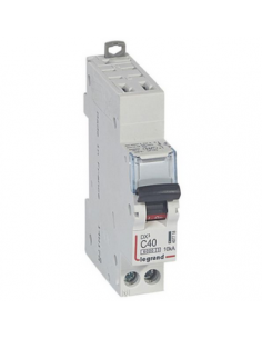 Disjoncteur DX³6000 10kA arrivée haute automatique et départ bas à vis U+N 230V~ 40A courbe C 1 module LEGRAND 407718 2