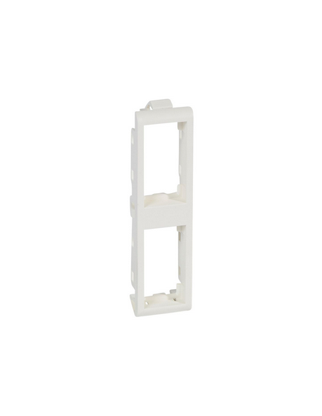 Support de plaque étroit pour paroi mince Batibox 2x1 module vertical blanc LEGRAND 080292