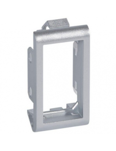 Support de plaque étroit pour paroi mince Batibox 1 module alu LEGRAND 080294