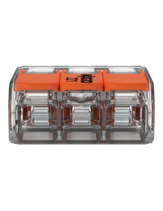 Boite de 30 Bornes 221 3x6mm2 à levier WAGO 221-613