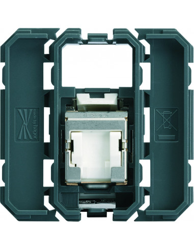 Prise RJ45 gallery catégorie 6 STP HAGER WXF226