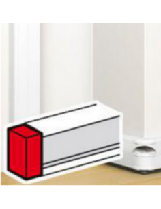 Embout pour goulotte à clippage direct Mosaic 50x130mm blanc LEGRAND 075613 2