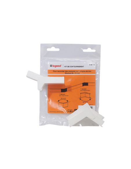 Kit de contournement pour moulure 40x16mm LEGRAND 098172