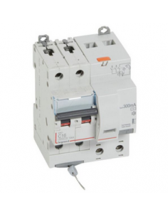 Disjoncteur Différentiel DX3 Vis 2 Pôles 400V 16A Type AC 300MA 10KA Courbe C 4 Modules LEGRAND 411172 2