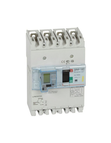 Disjoncteur magnétothermique différentiel DPX³160 pouvoir de coupure 16kA 400V 4 Pôles 160A LEGRAND 420037