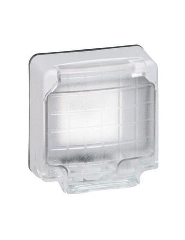 Adaptateur étanche Plexo IP66 composable pour mécanismes 2 modules Mosaic gris LEGRAND 090490