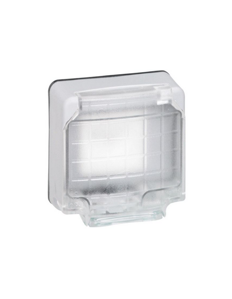 Adaptateur étanche Plexo IP66 composable pour mécanismes 2 modules Mosaic gris LEGRAND 090490
