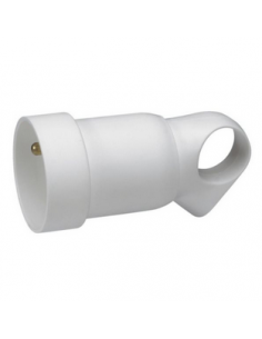 Prolongateur plastique avec anneau blanc 2P+T LEGRAND 050421