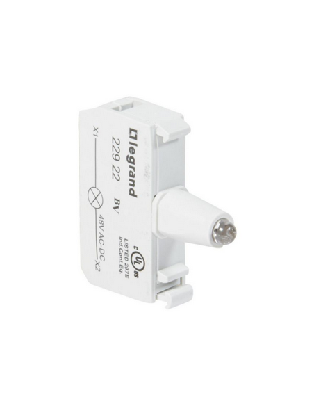 Bloc pour tête lumineuse Osmoz raccordement à vis - 48V~ ou 48V continu vert LEGRAND 022922