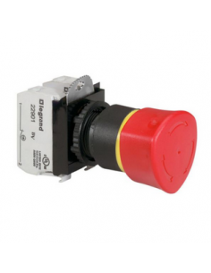 Coup de poing à accrochage non lumineux Osmoz complet IP69 D.40mm EN 418 pousser-tourner LEGRAND 023726 2