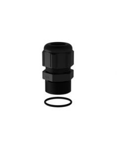 Presse-étoupe plastique avec joint de surface étanche IP68 filetage ISO20 noir RAL9011 LEGRAND 381560 2