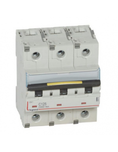 Disjoncteur DX³10000 16kA arrivée haute et départ bas à vis 3 Pôles 400V 125A courbe C 4,5 modules LEGRAND 409282 2