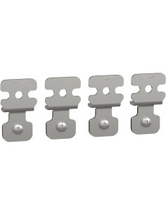 Spacial S3D jeu de 4 pattes fixation acier coffret SCHNEIDER NSYAEFPFSC 2