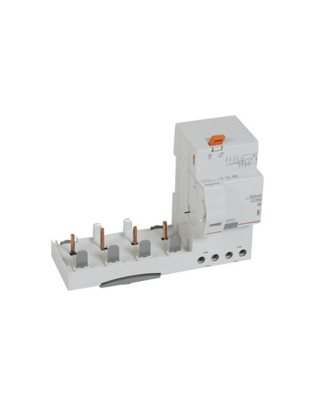Bloc différentiel adaptable à vis DX³ pour disjoncteur 1,5 module par pôle 4 Pôles 400V 63A type F 300mA LEGRAND 410640