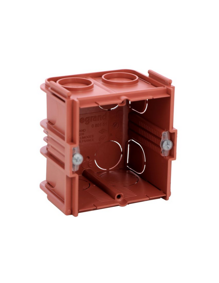 Boîte monoposte Batibox pour maçonnerie 1 poste carrée associable profondeur 50mm LEGRAND 080151