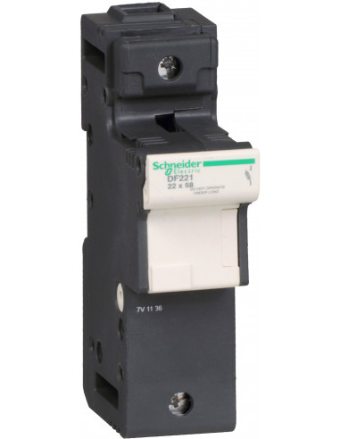 TeSys porte-fusible 1 Pôle 125A pour fusible 22x58mm SCHNEIDER DF221