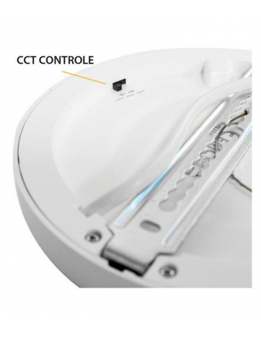 Plafonnier LED Blanc Ø170 mm 12 Watts CCT Dimmable Aldébaran Downligth Encastrement Ajustable MIIDEX VISION-EL 77555