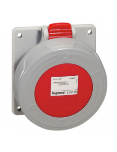 Prise à entraxes unifiés P17 IP66/67 16A de 380V à 415V 3P+N+T LEGRAND 555389