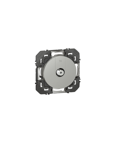 Prise TV type F à visser Dooxie finition alu LEGRAND 600450