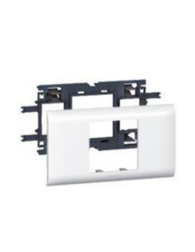 Support Mosaic 2 modules pour goulotte DLP monobloc avec couvercle 65mm LEGRAND 010952