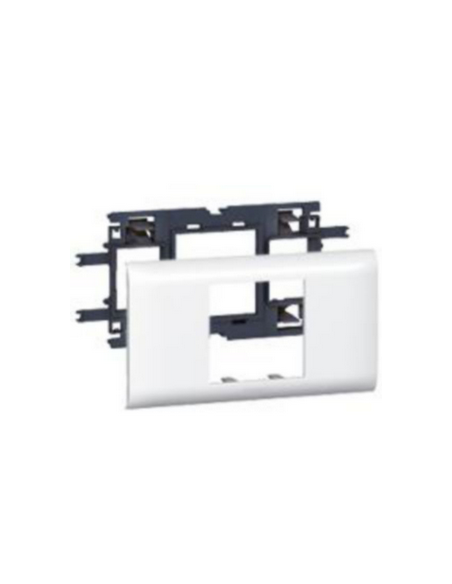 Support Mosaic 2 modules pour goulotte DLP monobloc avec couvercle 65mm LEGRAND 010952