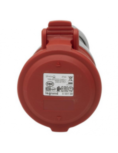 Prise mobile P17 IP44 16A de 380V~ à 415V~ 3P+N+T LEGRAND 555109