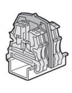 Cloison de séparation pour blocs de jonction à vis viking 3 avec 2 entrées 2 sorties et sectionnable pas de 6mm LEGRAND 037562