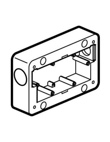 Cadre saillie 2 postes Soliroc IK10 Horizontal ou Vertical LEGRAND 077892
