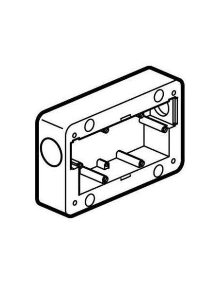Cadre saillie 2 postes Soliroc IK10 Horizontal ou Vertical LEGRAND 077892