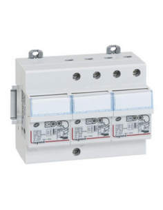 Parafoudre pour protection tableau de distribution avec protection intégrée type2 Imax 12kA/pôle 3P+N 2 modules LEGRAND 003973