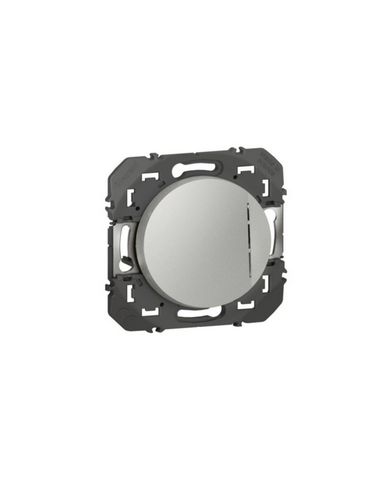 Interrupteur ou va-et-vient avec voyant lumineux dooxie 10AX 250V~ finition alu LEGRAND 600111