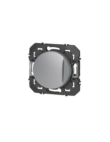 Interrupteur ou va-et-vient avec voyant lumineux dooxie 10AX 250V~ finition alu LEGRAND 600111