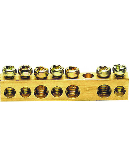 Barrette sur socle 49mm 3X16-4X10mm HAGER K142