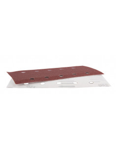 10 Feuilles rectangulaires abrasives 115x229 mm 5+5 trous Auto-agrippant Grain 120 MAKITA P-33211 2
