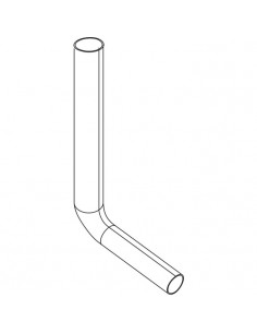 Tube de chasse semi-bas OLI Ø 50-40mm x L33 cm REGIPLAST 490681 2