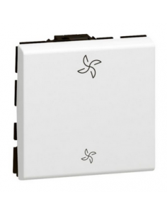 Commande de VMC Mosaic pour commande directe de ventilation mécanique contrôlée 10AX 250V~ blanc antimicrobien LEGRAND 077027L 2