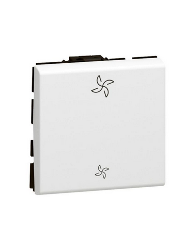 Commande de VMC Mosaic pour commande directe de ventilation mécanique contrôlée 10AX 250V~ blanc antimicrobien LEGRAND 077027L
