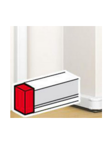 Embout pour goulotte à clippage direct Mosaic 50x105mm blanc LEGRAND 075612