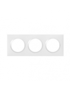 Plaque carrée Dooxie 3 postes finition blanc LEGRAND 600903 2