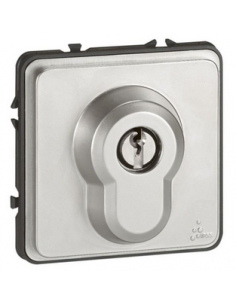 Poussoir à clé 3 positions 6A 250V~ Soliroc IK10 IP54 LEGRAND 077875