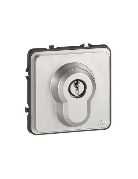 Poussoir à clé 3 positions 6A 250V~ Soliroc IK10 IP54 LEGRAND 077875