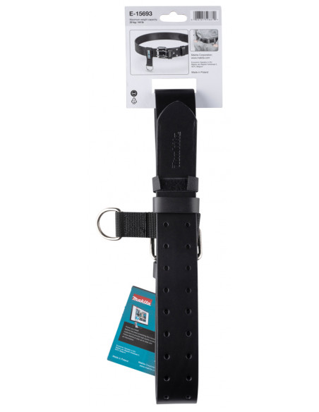Ceinture Cuir noire HeavyWeight MAKITA E-15693