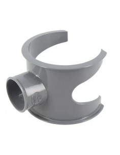 Selle de branchement 90° pour extension du réseau PVC mâle-femelle diamètre 100/40mm NICOLL SL104 2