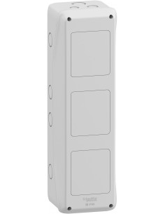 Mureva coffret pour prise 138x460mm 3 Ouvertures pour socle de prises 90x100mm SCHNEIDER 13973M 2