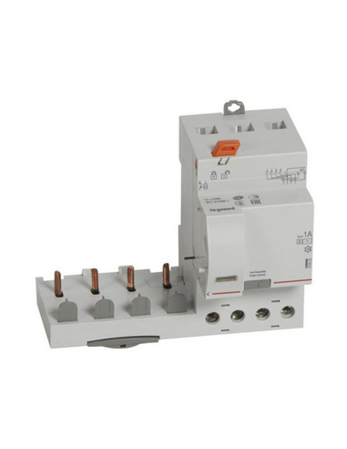 Bloc Différentiel Adaptable DX3 VIS 4 Pôles 400V 63A TYPE AC 1000MA Sélectif LEGRAND 410523